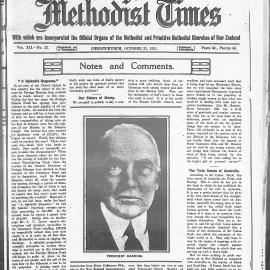 The New Zealand Methodist Times: 22nd October 1921