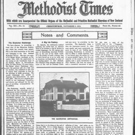 The New Zealand Methodist Times: 5th November 1921