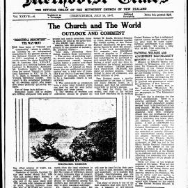 The New Zealand Methodist Times: 19th July 1947