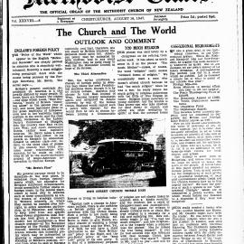 The New Zealand Methodist Times: 16th August 1947