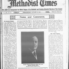 The New Zealand Methodist Times: 21st January 1922