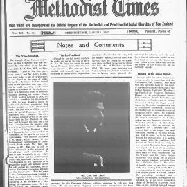 The New Zealand Methodist Times: 4th March 1922