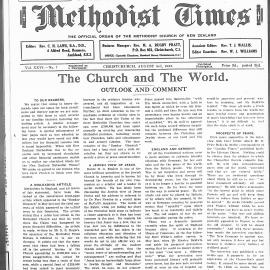 The New Zealand Methodist Times: 3rd August 1935