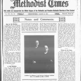 The New Zealand Methodist Times: 18th March 1922