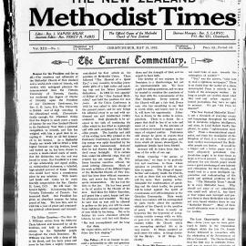 The New Zealand Methodist Times: 13th May 1922