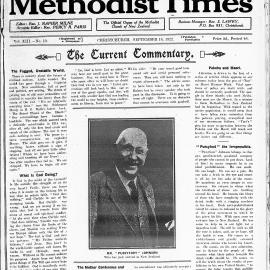 The New Zealand Methodist Times: 16th September 1922