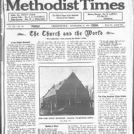 The New Zealand Methodist Times: 13th September 1924