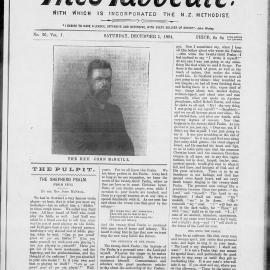 The Advocate: 1st December 1894