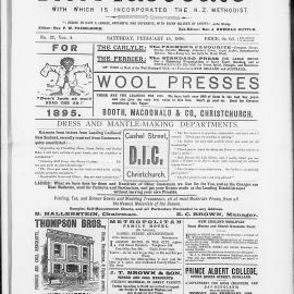 The Advocate: 15th February 1896