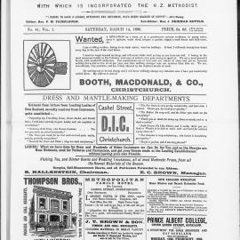 The Advocate: 14th March 1896