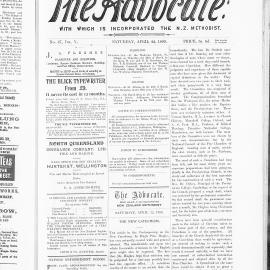 The Advocate: 22nd April 1899