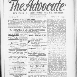 The Advocate: 15th July 1899