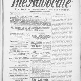 The Advocate: 29th July 1899