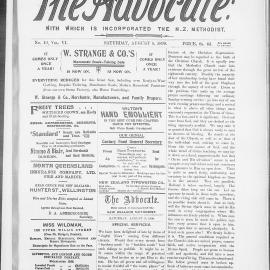The Advocate: 5th August 1899