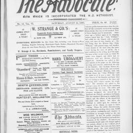 The Advocate: 12th August 1899