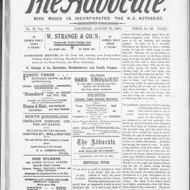 The Advocate: 19th August 1899