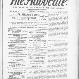 The Advocate: 26th August 1899