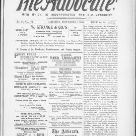 The Advocate: 2nd September 1899