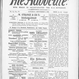 The Advocate: 9th September 1899