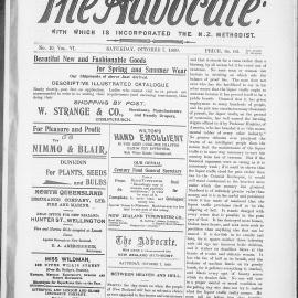 The Advocate: 7th October 1899