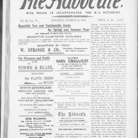 The Advocate: 14th October 1899