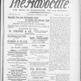 The Advocate: 21st October 1899