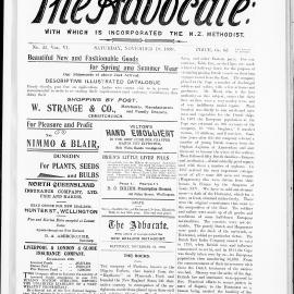 The Advocate: 18th November 1899
