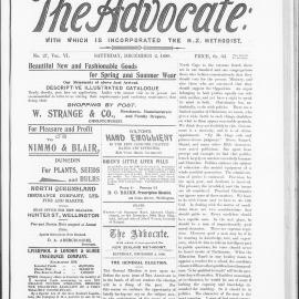The Advocate: 2nd December 1899