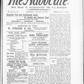 The Advocate: 20th January 1900