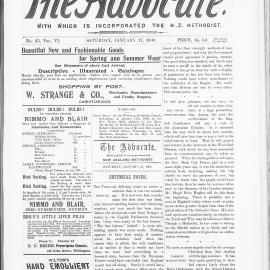 The Advocate: 27th January 1900