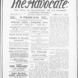 The Advocate: 10th February 1900