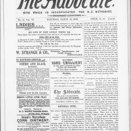 The Advocate: 10th March 1900