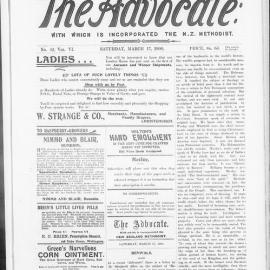 The Advocate: 17th March 1900