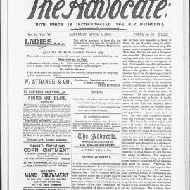 The Advocate: 7th April 1900