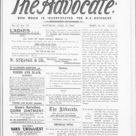 The Advocate: 21st April 1900