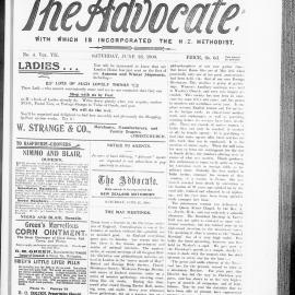 The Advocate: 23rd June 1900