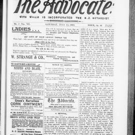 The Advocate: 14th July 1900