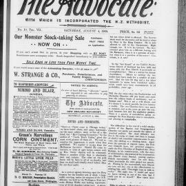 The Advocate: 4th August 1900