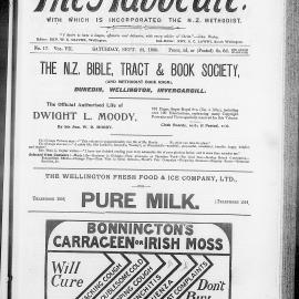 The Advocate: 22nd September 1900