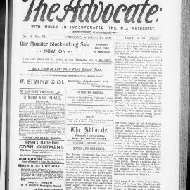 The Advocate: 20th October 1900