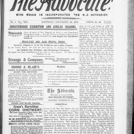 The Advocate: 22nd December 1900
