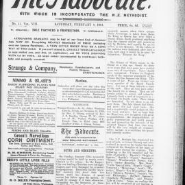 The Advocate: 9th February 1901