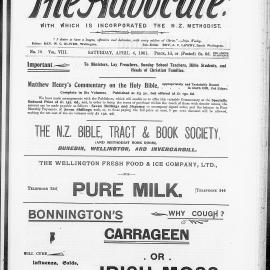 The Advocate: 6th April 1901
