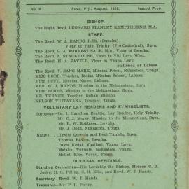 Church Gazette, Polynesia: August 1926