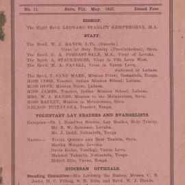 Church Gazette, Polynesia: May 1927