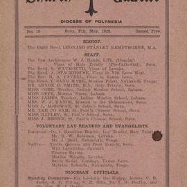 Church Gazette, Polynesia: May 1928