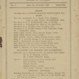 Church Gazette, Polynesia: November 1928