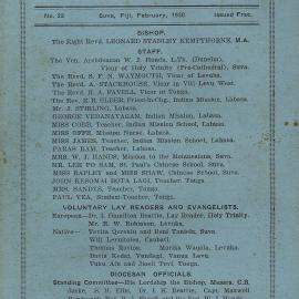 Church Gazette, Polynesia: February 1930