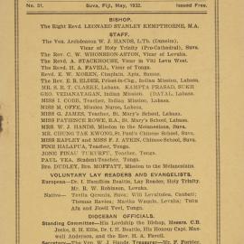 Church Gazette, Polynesia: May 1932