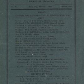 Church Gazette, Polynesia: February 1934